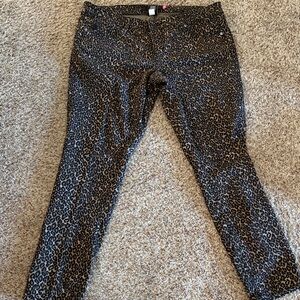Torrid Denim Leopard Print Pants